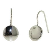 rhodium coin hook earring image
