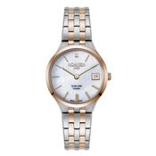 roamer slimline ladies 2 hand  date quartz wristwatch  analog  battery watch image