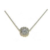 cachet crystal ball rhodium pendant image