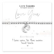 I Love You To The Moon and Back Bracelet image