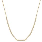 Rosato Bianca Sterling silver short necklace, gold plating, 798 white cubic zirconia image