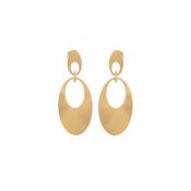 aquaforte retro maxi earrings with two oval elements image