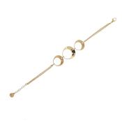aquaforte lune bracelet with three brushed and polished elements