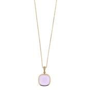aquaforte aquacaramelle necklace with pink faceted venitian glass image
