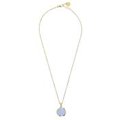 aquaforte aquacaramelle necklace with milky blue faceted venitian glass