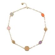 aquaforte coriandoli veneziani short necklace with multicolor  faceted venitian glass image