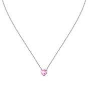 chiara ferragni diamond heart pendant 38cm + 4cm fairy tale heart stone