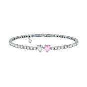 chiara ferragni diamond heart tennis bracelet 175cm 1 white and 1 fairy tale heart stones