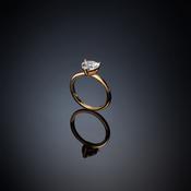chiara ferragni love parade gold enamel  ring size n