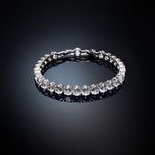 chiara ferragni classic clear diamond stones bracelet