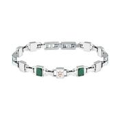 maserati jewels ceramic bracelet steel rg ceramic green 19+3cm image