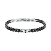 maserati jewels ceramic bracelet stainless steel black ceramic black 18+3.5cm