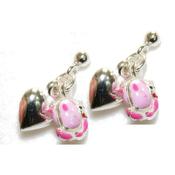kidko earrings drop snail &amp; heart