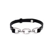 karen millen chain link leather bracelet