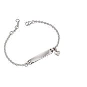 aisha diamond charm id bracelet