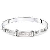 erin - love knot christening bangle image