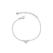 heart mop silver bracelet