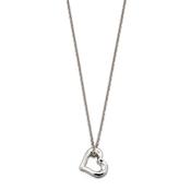 lola small open heart pendant and chain