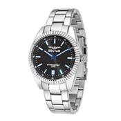 sector  240 41mm 3 hand black dial bracelet  case watch