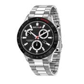 sector  270 45mm chronograph black dial bracelet  watch image