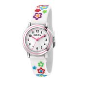 kikou kids hobby 28mm  white dial white strap watch