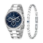 maserati competizione 43mm mult blue dial stainless steel bracelet+jew