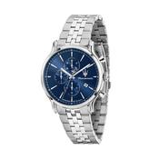 maserati epoca slim 40mm chronograph blue dial stainless steel bracelet image