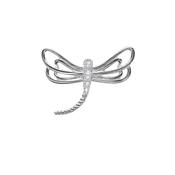 sterling silver dragonfly pendant. image