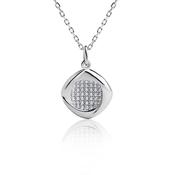 real effect stone set pendant