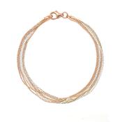 19cm all rose and white string effect bracelet image