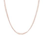 48cm rose coloured tube necklace image