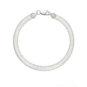19cm white flat bracelet