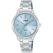 lorus quartz ladies stainless steel blue dial bracelet watch