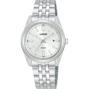 lorus quartz ladies stainless steel white dial bracelet watch image