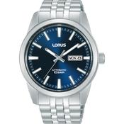 lorus automatic gents stainless steel blue dial bracelet watch