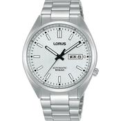 lorus automatic gents stainless steel white dial bracelet watch image