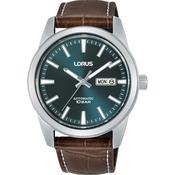 lorus automatic stainless steel blue dial strap watch