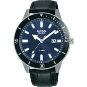 lorus solar stainless steel blue dia strap watch image