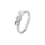 Rosato Azzurra Sterling silver ring, gold plating, 56 white cubic zirconia image