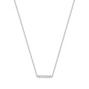 Rosato Bianca Sterling silver short necklace, 60 white cubic zirconia image