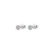 Rosato Bianca Sterling silver lobe earrings, 36 white cubic zirconia image
