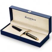 waterman - h�misph�re- fountain pen  black lacquer with gold trim, medium image