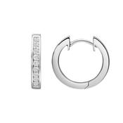 jette earrings silver 925 rhodium plated with cubic zirconia image