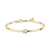 morellato 18k gold plated cerchi bangle stainless steel 6cm white cz image