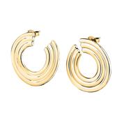 morellato 18k gold plated vintage bold earrings stainless steel gold plated 2.8cm image