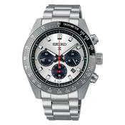 prospex speedtimer 41.4mm solar chronograph black &amp; grey bezel stainless steel bracelet watch