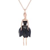 ted baker-: ballerina pendant rose gold/black image