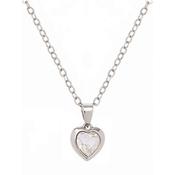 ted baker-crystal heart pendant silver/crystal