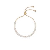 ted baker melrah icon gold tone crystal slider bracelet image