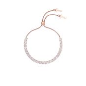 ted baker melrah icon rose gold tone crystal slider bracelet image
